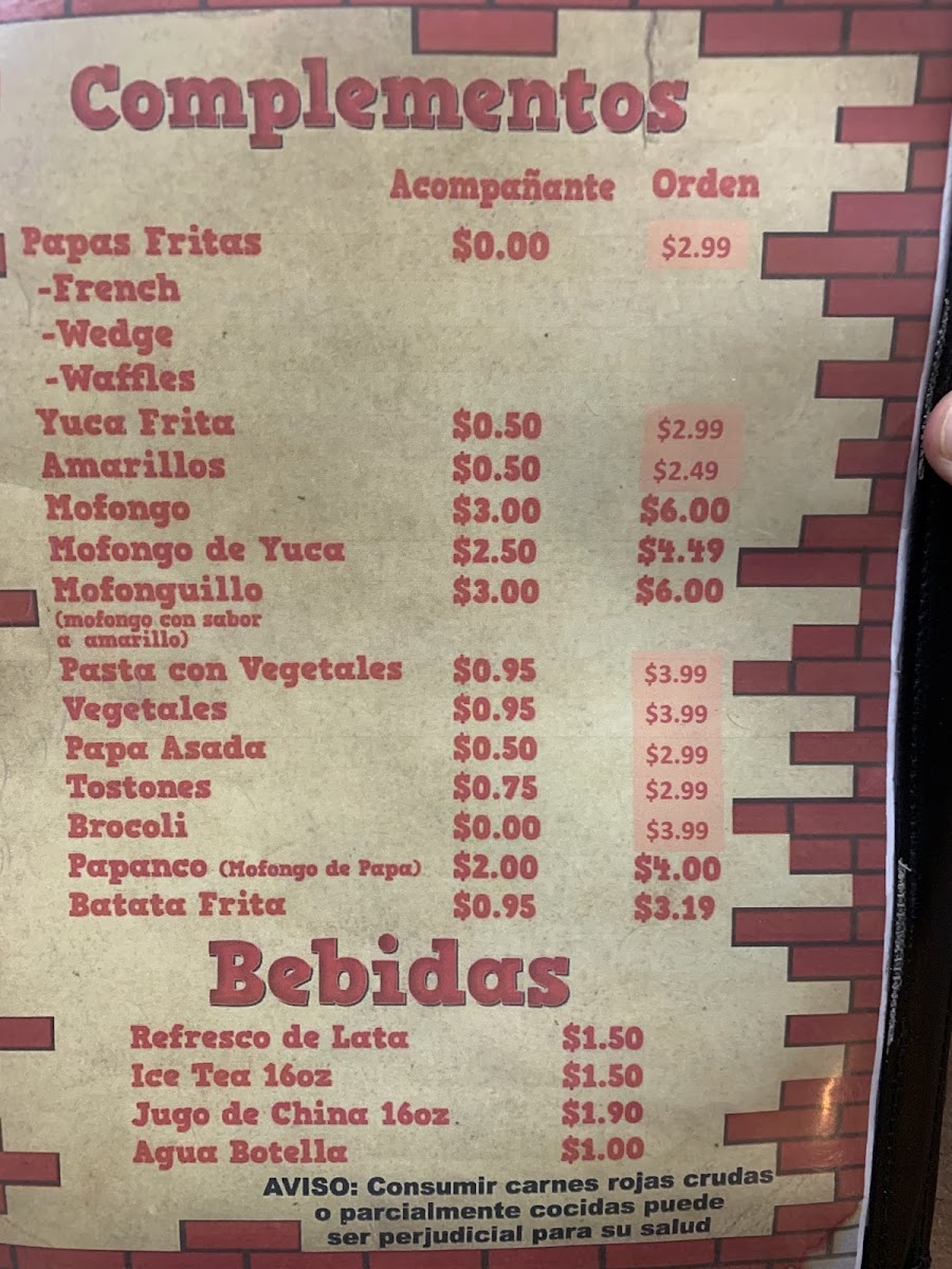 Menu Bricks Steakhouse-1